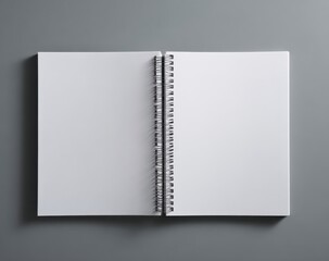 open blank notebook