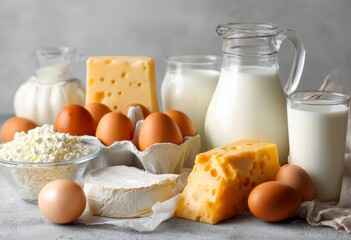 milk and eggs