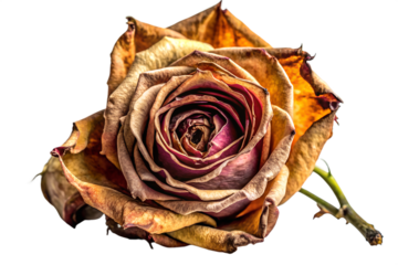 Withered Rose A Stunning Close-Up of a Dried Rose Flower