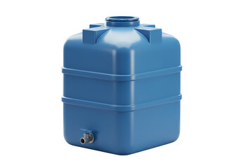 Durable Plastic Water Tank A Versatile Solution for Water Storage isolated on transparent baackground