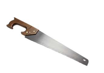 Hand Saw A Classic Woodworking Tool isolated on transparent baackground