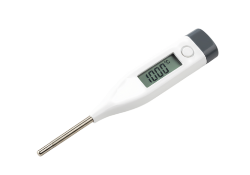 Digital Thermometer Precision Temperature Measurement isolated on transparent baackground