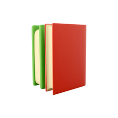 A stack of three colorful folders, red, green, and yellow, typically used for organizing documents or files.