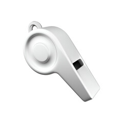 A white whistle typically used in sports or signaling.