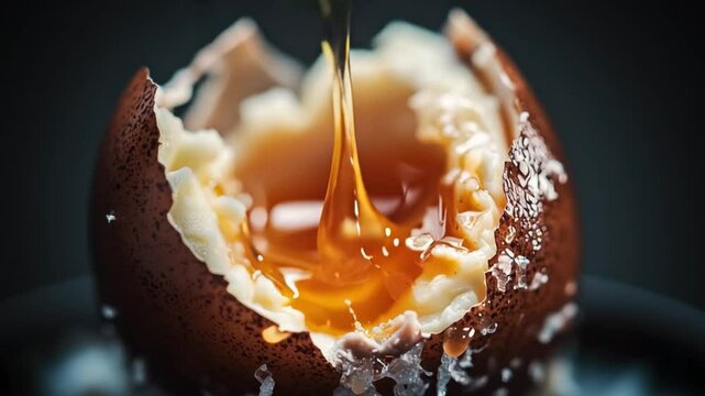  Deviled Egg Eaten with Spoon