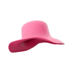 A vibrant pink hat with a wide brim, designed for sun protection and fashion.