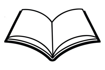 Isolated on white, an open book with blank pages offers an empty vintage sheet for education, literature, or a diary