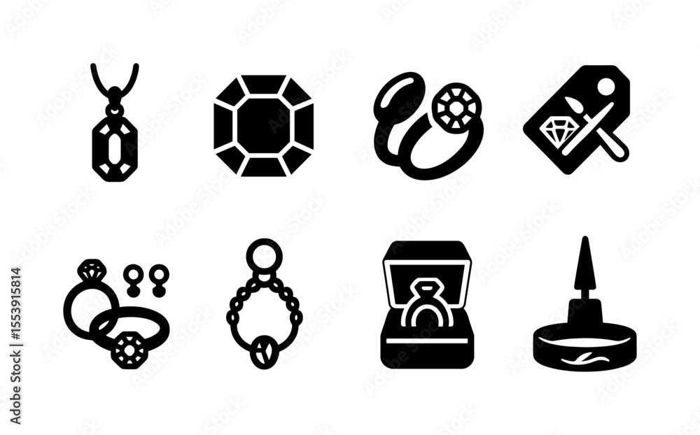 Poster emoji solid icon set. expression, emotion icons in simple solid style