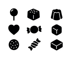 Emoji silhouette icon set: expressions, faces, reactions silhouette collection