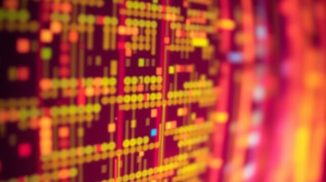 Abstract Technology Circuitry: A detailed, up-close view of a circuit board showcasing a complex network of components and connections, highlighting the intricate nature of modern technology. 