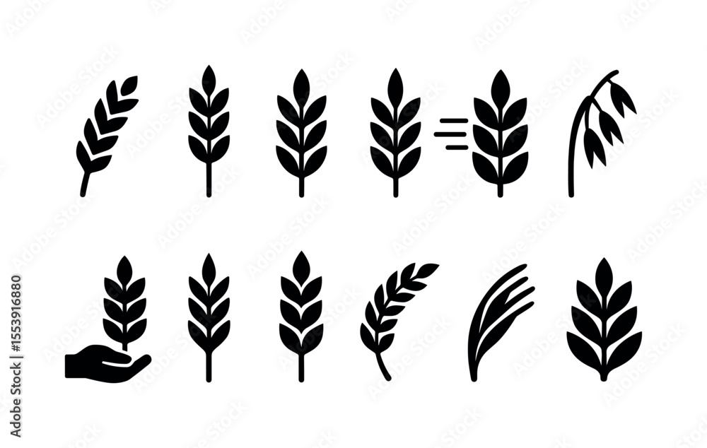 Poster click and tap gesture icon set. user interface, interaction silhouette style icons