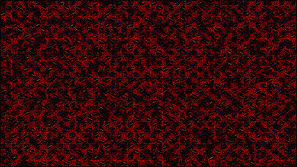 Intricate red and black geometric pattern with subtle colorful accents