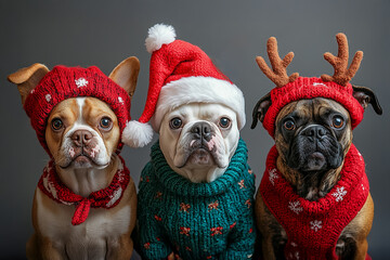 santa claus dog