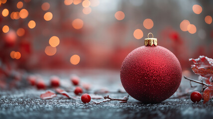 red christmas balls