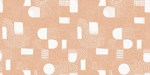 Gender neutral baby nursery decor trim. Sketch border in decorative kid fashion swatch. Calm minimal shape seamless pattern edge. 