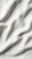 White flowing fabric texture, abstract wrinkled background, soft natural cloth, organic textile ripple pattern