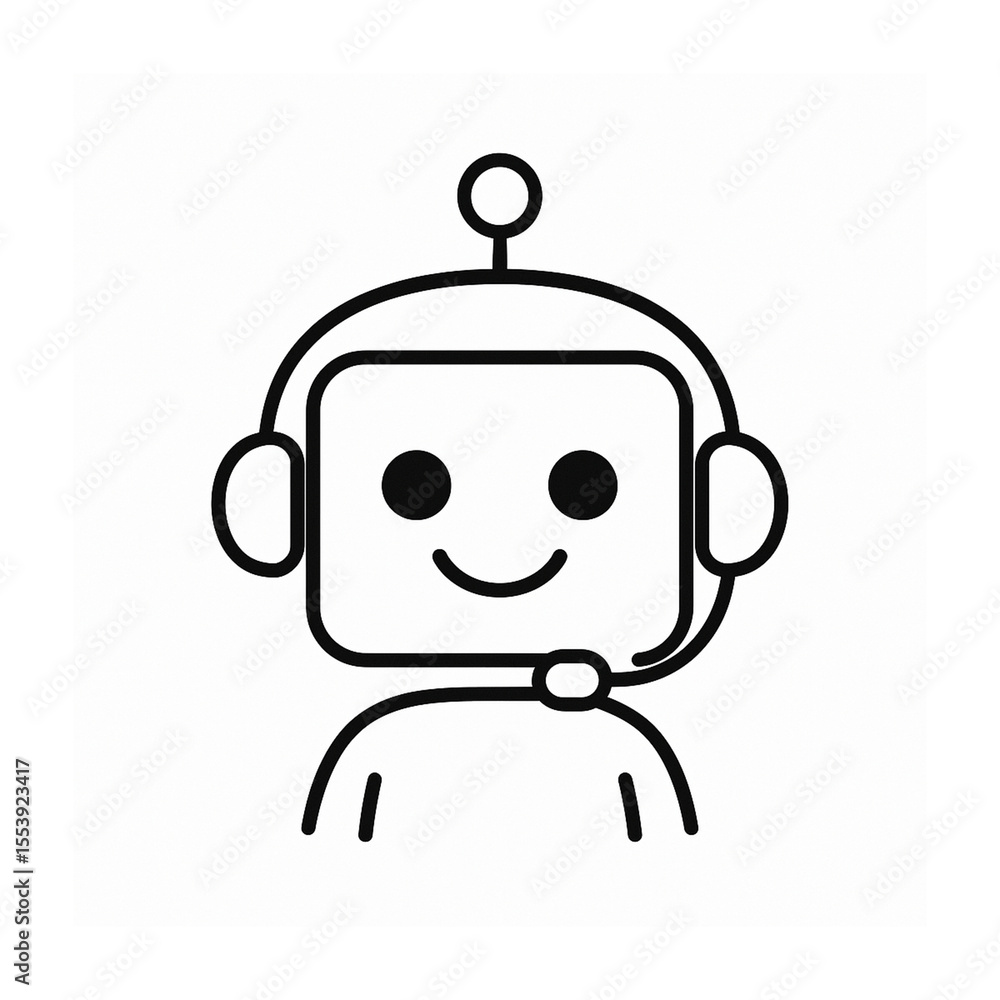 Aufkleber ai machine learning icon set. thin line editable stroke icons for artificial intelligence, chatbot, 