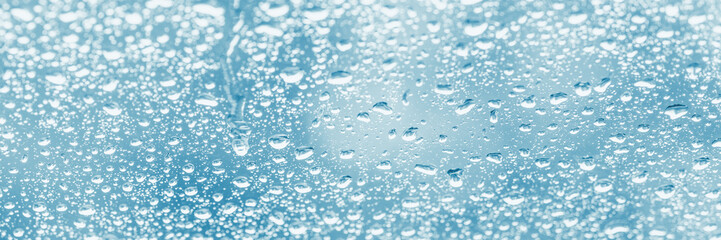Raindrops On Vehicle Windscreen