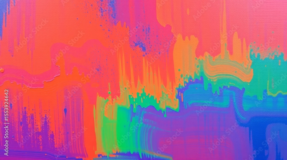 Aufkleber abstract burst of color: a vibrant, dynamic explosion of color washes across the canvas, creating a 