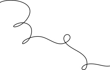 Hand Drawn Squiggly Line