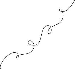 Hand Drawn Squiggly Line