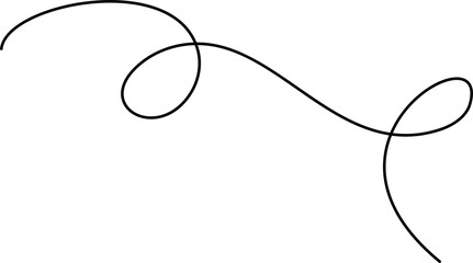 Hand Drawn Squiggly Line