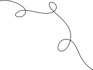 Hand Drawn Squiggly Line