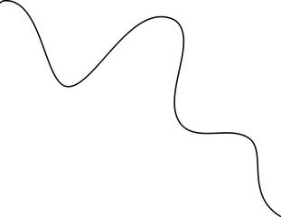 Obraz premium Hand Drawn Squiggly Line