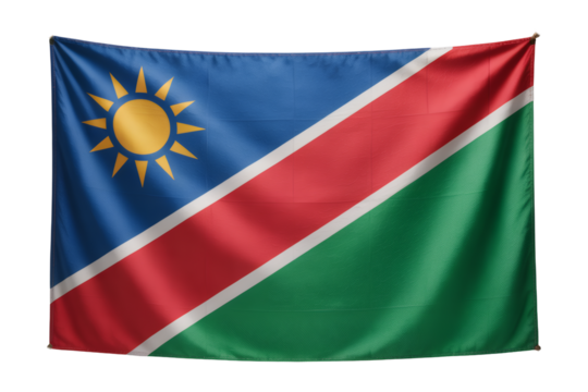 Waving National Flag of Namibia - A Vibrant Symbol of Independence and Patriotism
