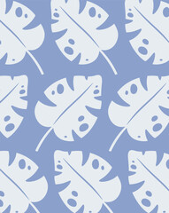 Monstera Leaf Pattern Background
