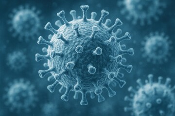 Detailed illustration of a virus structure