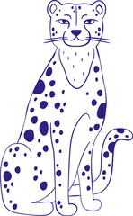 Leopard Animal Sketch