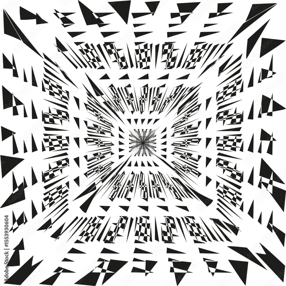 Aufkleber spiral icon pattern. black swirl design. dynamic twist illustration. vector rotation symbol.