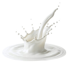 Milk drop impact with splash ring