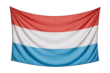 A Waving National Flag of Luxembourg - A Majestic Display of Patriotism and National Identity