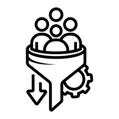 recruitment Line Icon