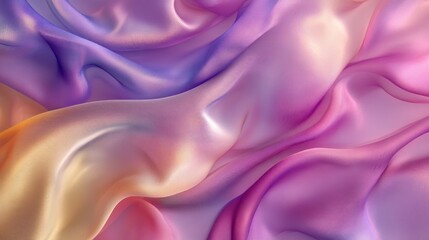 Fototapeta premium Flowing iridescent fabric