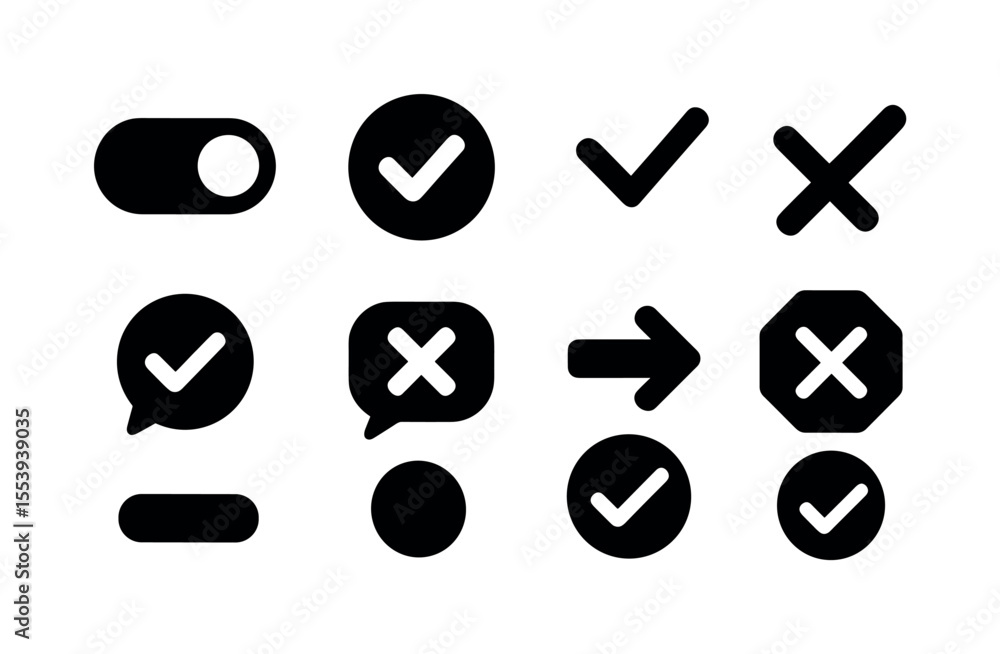 Poster user interface solid icon set. simple, basic ui solid icons for web and apps