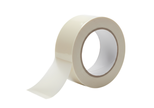 A Roll of Masking Tape Ready for Use isolated on transparent baackground