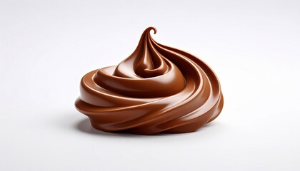 Closeup Of Whipped Dark Chocolate Spread