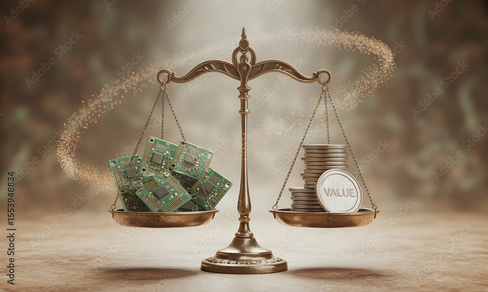Poster the value of technology: balancing chips and currency