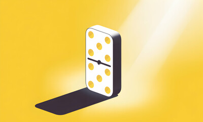 Domino Illustration: Abstract, Geometric, and Minimalist