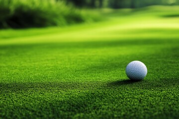 Golf Ball on Putting Green