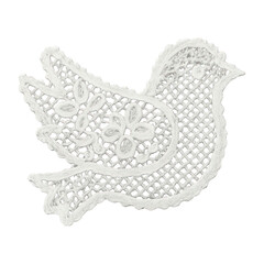 Obraz premium PNG Delicate lace bird silhouette