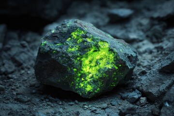 Uranium extraction site radiative minerals radioactive power