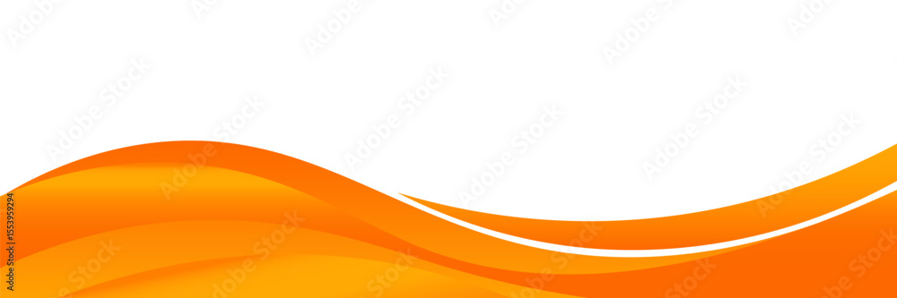 Poster vector orange line background curve element with white space for text and message design, overlappin