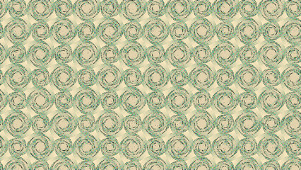 Abstract swirling circles pattern with colorful speckled texture