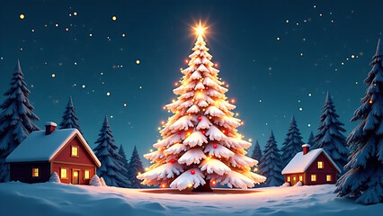 A stunning, looping Christmas background time-lapse animation in 4K resolution.  Show a variety of festive elements, including snow, lights, decorations, and winter landscapes.  Focus on smooth transi