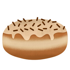 piece of chocolate cake sprinkle choco