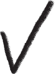 黒い手書きのチェックマークイラスト　Adobe Illustrator Artwork